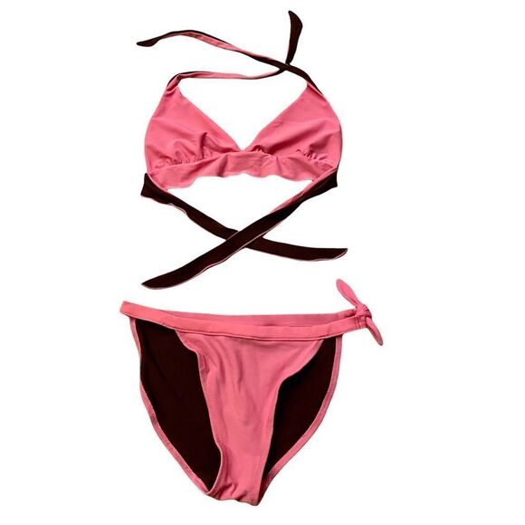 EUC Rider Pink and Brown Bikini - Picture 1 of 8